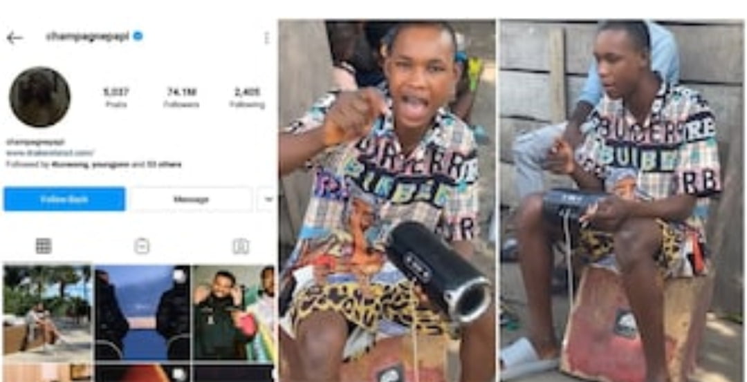 Road to stardom: Drake follows young Nigerian boy who recently went viral for rap skills, hits 65k fans on IG