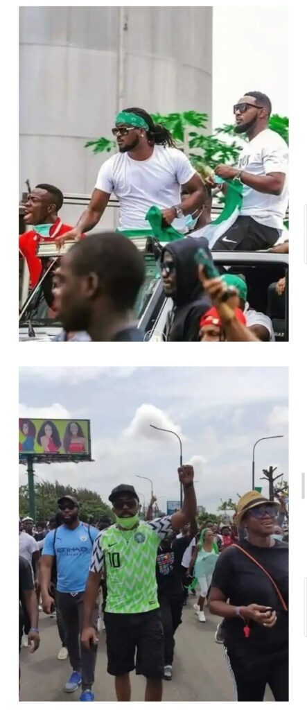 End Sars Memorial: Nigerian Celebs Share Throwback Photos To Observe Protest