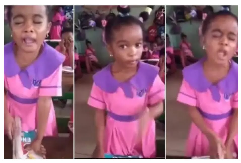 In a classroom, a video of a young girl praying for the soul of her friend's late father melts hearts - VIDEO