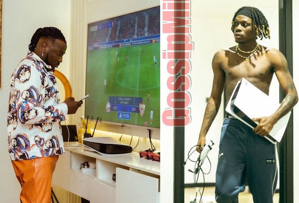 After losing money and being 'thrashed' during a FIFA game, Fireboy trolls Peruzzi and says, "I made money with your name."