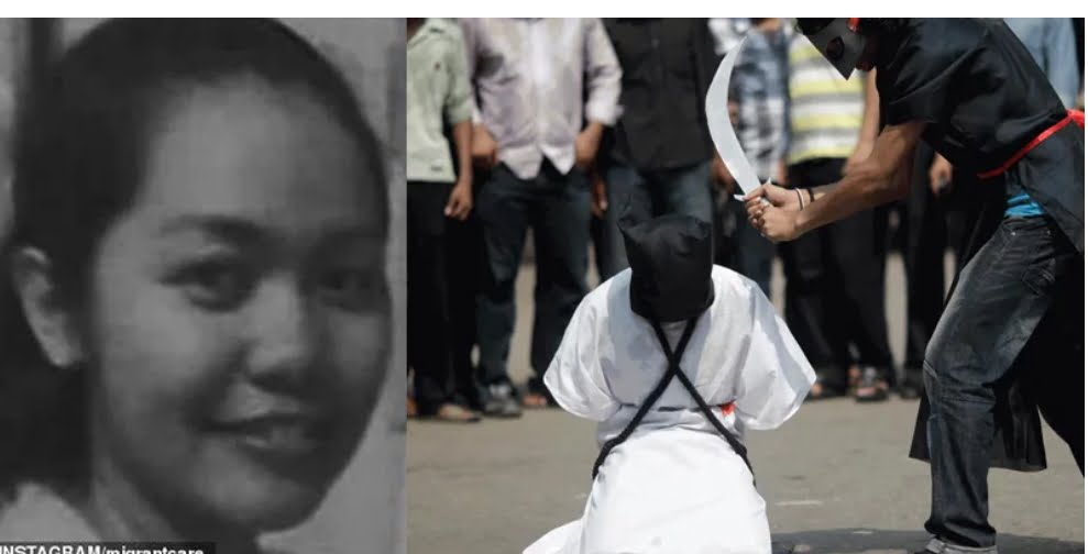 Saudi Arabia executes an Indonesian maid for killing her boss while he was rapping her, causing outrage throughout the world.