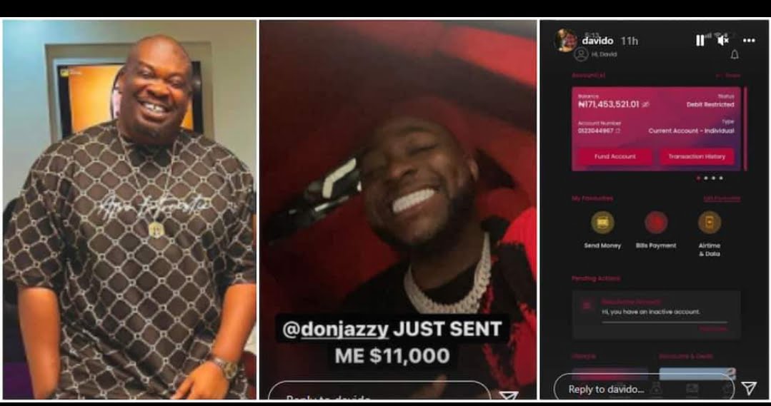 After Don Jazzy gives him $11,000, Davido raises N171 million in 24 hours.