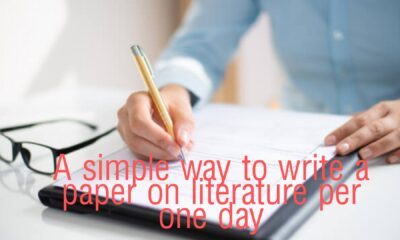 A simple way to write a paper on literature per one day