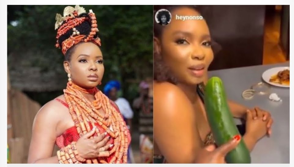 Singer, Yemi Alade reacts after she received cucumber as christmas gift from a friend (Video)