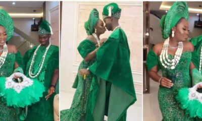 Nollywood Sweethearts Lateef Adedimeji and Mo Bimpe Dazzle in Matching Traditional Outfit Ahead of Wedding Day