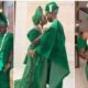 Nollywood Sweethearts Lateef Adedimeji and Mo Bimpe Dazzle in Matching Traditional Outfit Ahead of Wedding Day