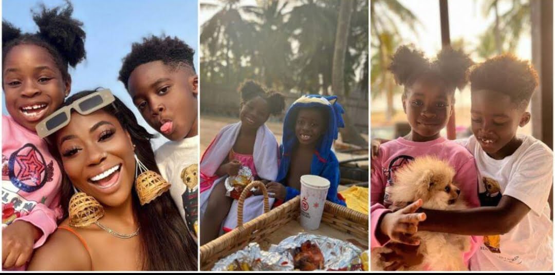 Davido reacts as Imade shares cute photos from beach outing with Jamil