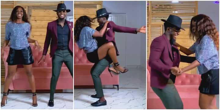 Energy Woman: 50-Year-Old Kate Henshaw Effortlessly Jumps on Young Man As She Dances Salsa With Him
