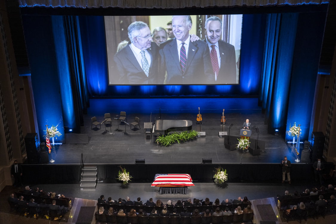 Harry Reid funeral service: died, cause of death