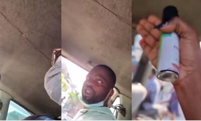 Lady confronts a man for fingering her in a bus he claims its because shes wearing a leg chain video