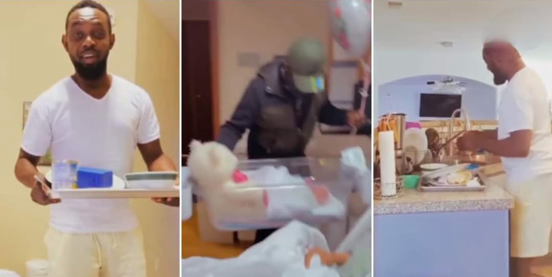 Na me dey do everything: Comedian AY gives update on new daddy duties