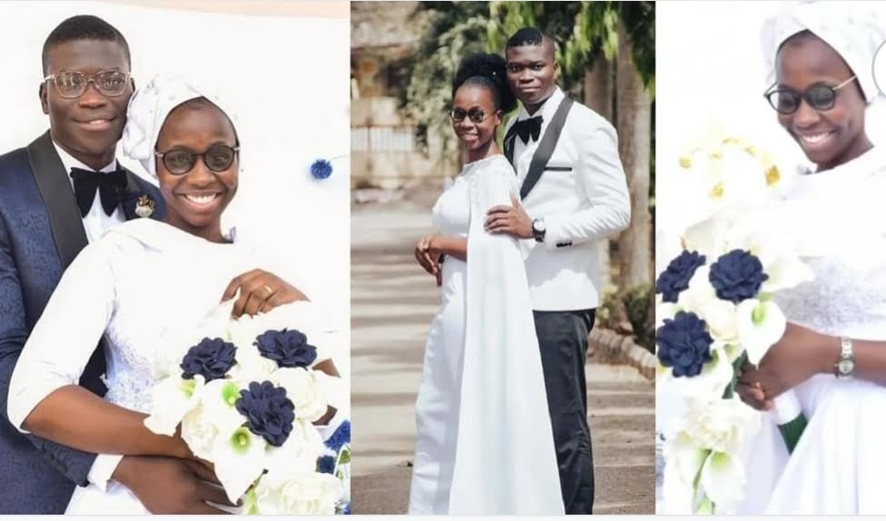 Beautiful Nigerian bride goes all natural on her wedding day; no makeup and accessories (Photos/video)