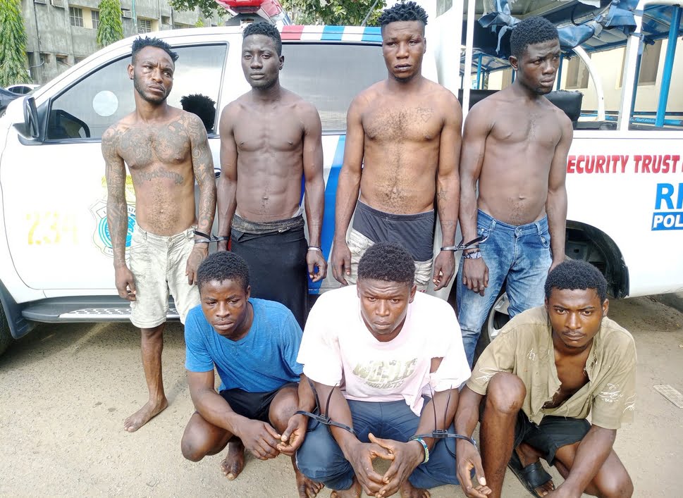 Ex-convict released from prison two months ago among seven traffic robbers arrested in Lagos