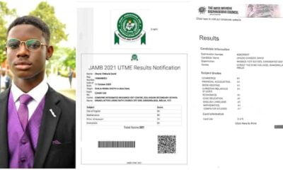 16-year-old Nigerian Boy who Scored 9 A's in WAEC Exams and 301 in JAMB Wants to own His Own Businesses