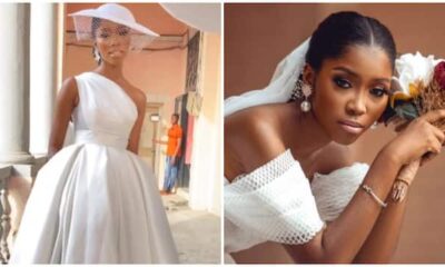 Wedding Fashion: Bride Melts Hearts as She Dazzles in Court Union Dress with Pockets
