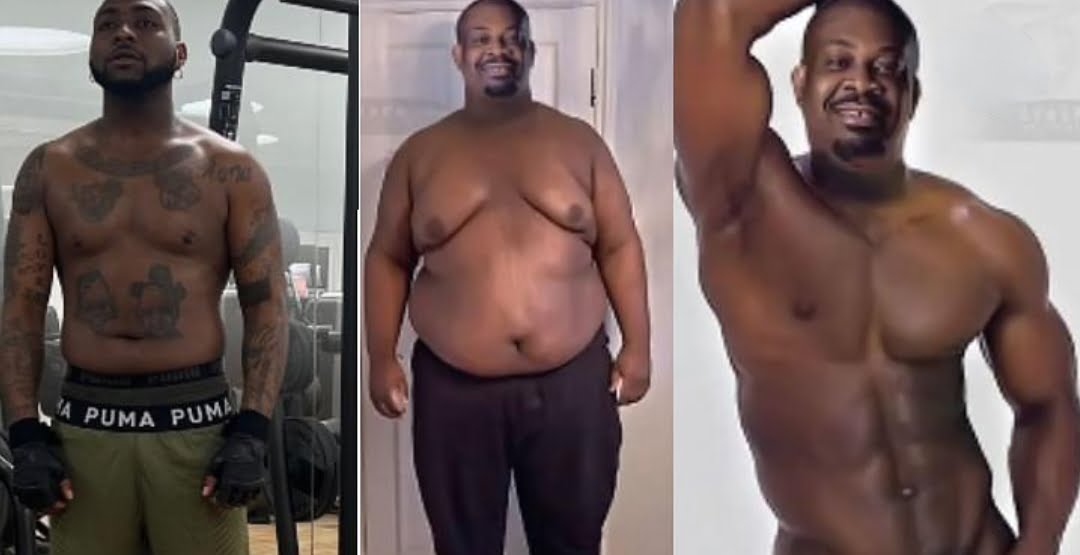 Donjazzy shares hilarious photos of body transformation