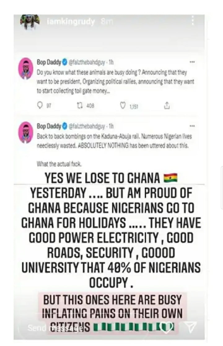 "Nigerians Visit Ghana for vacations because the country has good power, roads, security, and universities." - Paul Okoye 