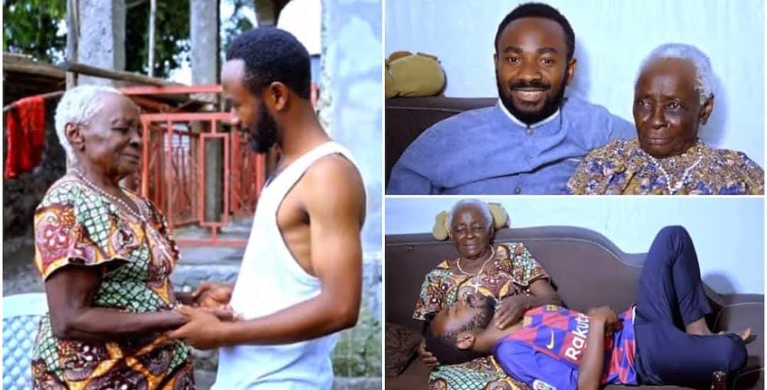 True Love Exist Handsome Man, 25, set to marry 85-year-old black mum of 8, shares details in cute clip