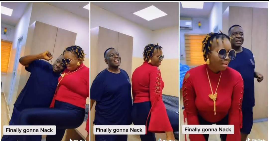 Finally gonna nack: Mr Ibu dances with wife in video as he recovers at hospital
