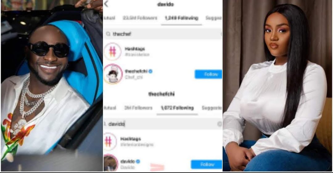 Childish couple: Davido and Chioma follow each other on IG again, fans react