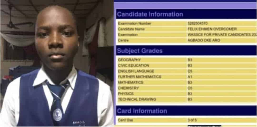 Highest Jamb Score In 2022? Brilliant Boy with Sharp Brain Scores 300 in JAMB, 1 A and 5 Bs in WAEC, Excellent Results Attract Attention