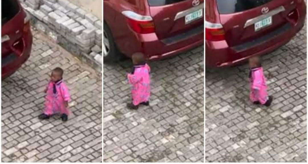 Na to Use Am Finish Primary School: Reactions as Tailor Sew 'Agbada' Uniform for School Kid, Video Goes Viral