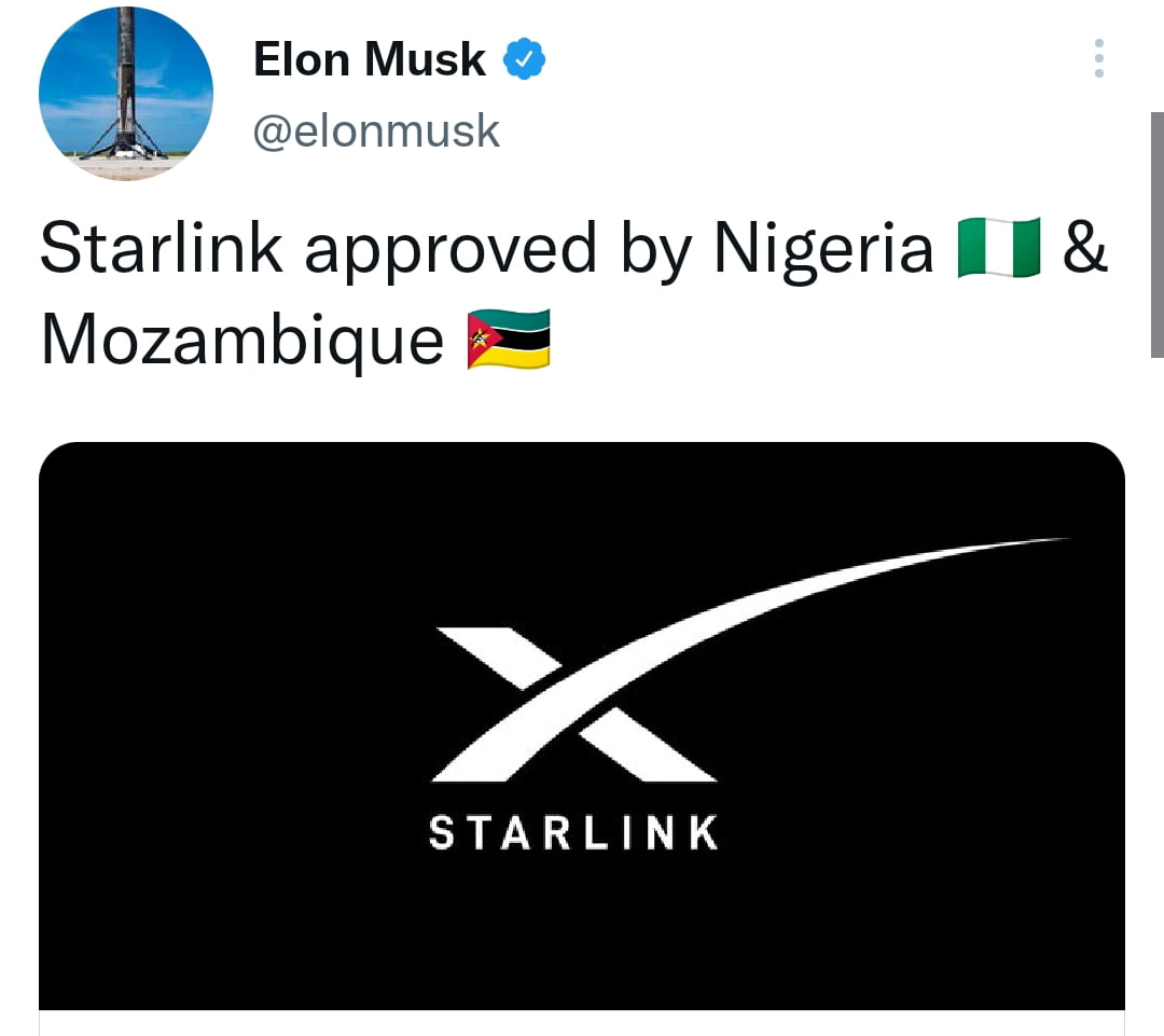 Elon Musk announces Starlink gets Nigerian govt approval, lists what Nigerians should expect