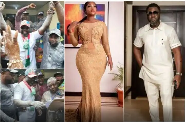“You are a good man and a man of the people” Actress Mercy Johnson celebrates husband, Prince Okojie over his political win