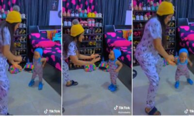 Video Captures Sweet Moment Mother and Her Baby Dance, Lady Says She’s Teaching Kid
