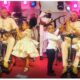 Heart warming video of Yinka Ayefele and his triplets on stage