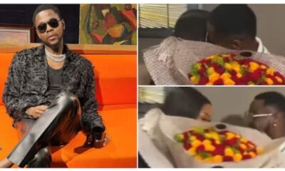 Kizz Daniel Finds Zambian Flower Lady He Shunned at Airport, Hugs Her and Collects New Bouquet in Video