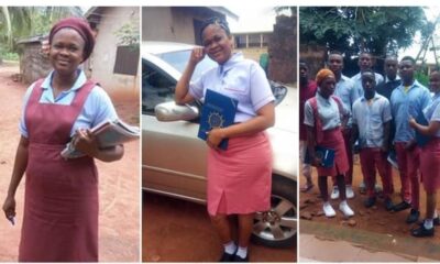 She Says She Wants To Study Law": Nigerian Mum Who Went Back To JS3 After Childbearing Graduates From School