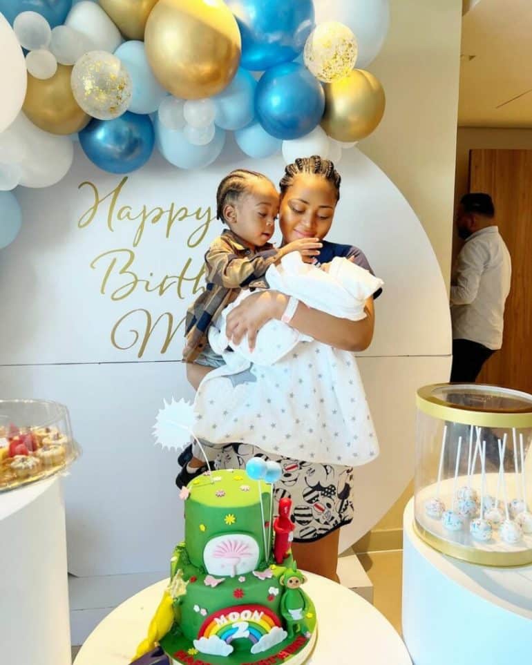 Check Out Adorable Photos Of Regina Daniels & Her Two Sons (SEE PHOTOS)