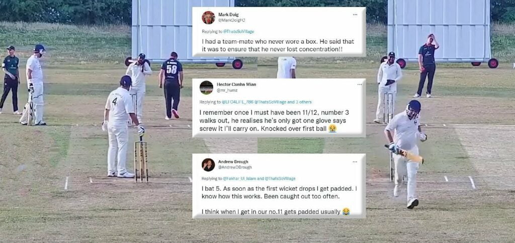[WATCH] Batter runs back after forgetting to wear his pads, umpire talks on the phone – Hilarious scenes from cricket match in UK