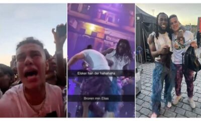 Dream Come True for Oyinbo Man Who Cried During Burna Boy’s Performance, He Climbs Stage in Video