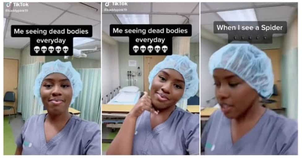 Pretty Lady who Works at a Mortuary Records Herself at Work, Says She is Used to Seeing Dead Bodies Everyday