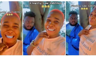 I Finally Met the King": Excited Lady Sees Comedian Sabinus for the First Time, Cries in Video