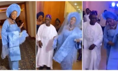 “Baba Smile Na”: Heart-Melting Videos of Obasanjo Dancing With Daughter at Her Wedding Sparks Reactions