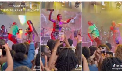 “He Knows Boundaries”: Moment Male Fan Joined Tiwa Savage on Stage, Danced With Her Respectfully in Video