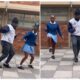 Too Hot: Skilled 'Teacher' Joins 2 Students in Blue Uniform As They Show Off Cute Dance Steps in Viral Video