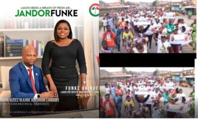 Funke Akindele pulls massive crowd as she storms fatherland in Ikorodu for official declaration
