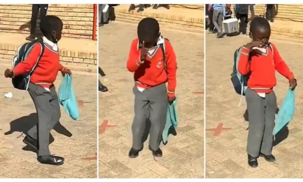 Which School Is This?" Boy in Uniform Dances in School Compound, Outshines His Mates, Video Goes Viral