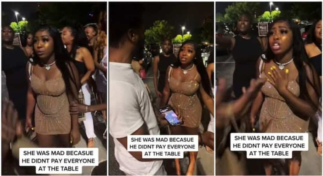 Man refuses to pay for food as his girlfriend brings 18 ladies to eat with her at the restaurant