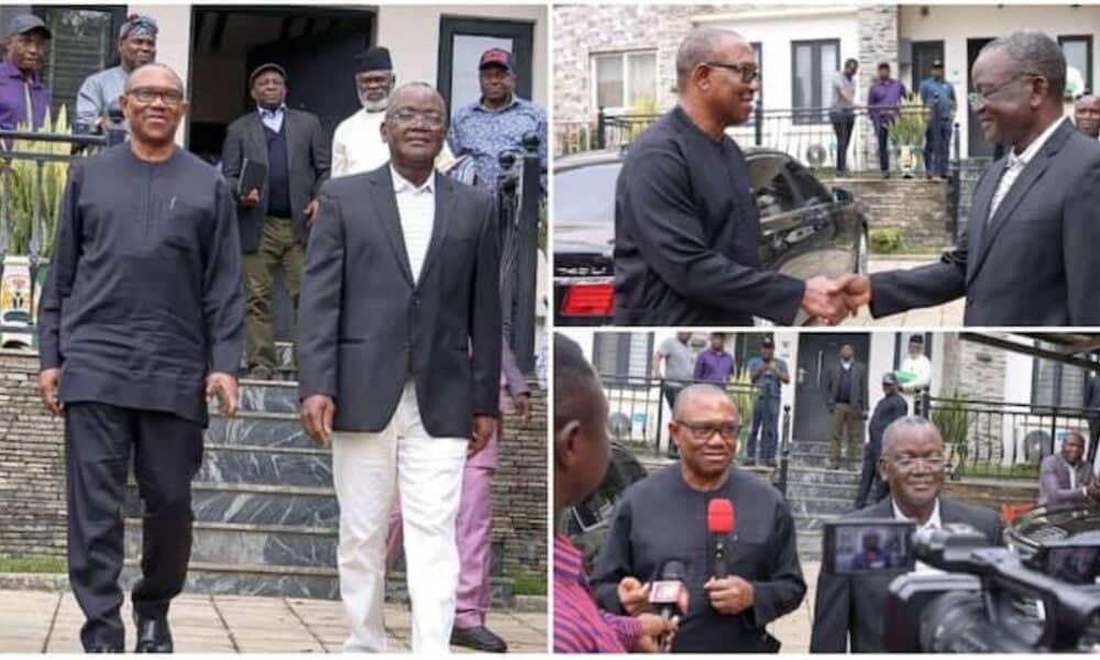 You're one of those Nigerians are looking up to: Ortom tells Peter Obi as they meet