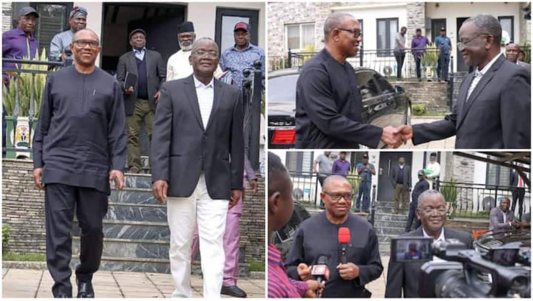 Youre one of those Nigerians are looking up to Ortom tells Peter Obi as they meet
