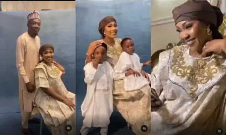 Footballer Ahmed Musa recreates beautiful moments with his second wife and children