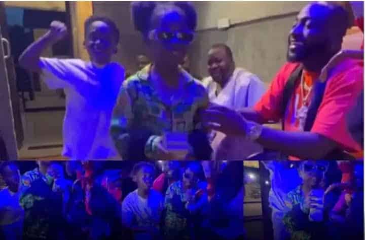Nigerians drool over Imade Adeleke and Jamil Balogun as they steal the spotlight at Davido’s studio (Video)