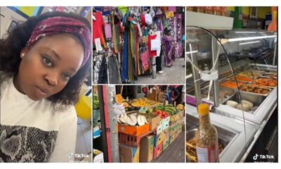 “Trenches in Peckham”: Lady Shows Popular UK Market That Sells Nigerian Food Items, Video Goes Viral