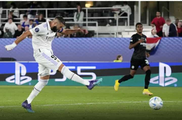 Uefa Super Cup: Benzema leads Real Madrid to victory against Frankfurt