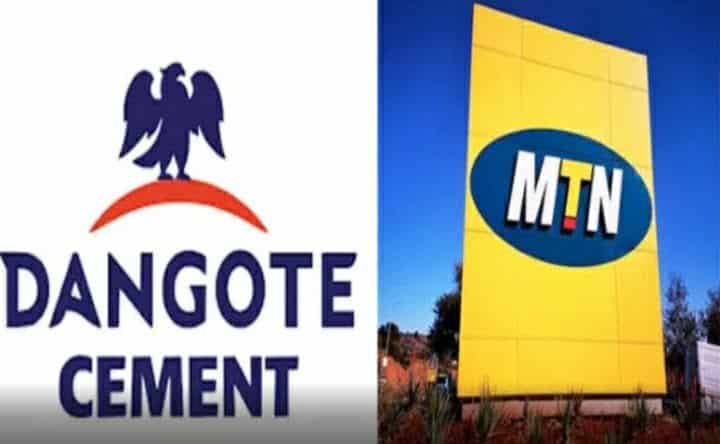 Dangote Cement and MTN Shares lower the market by 2.26%